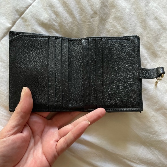 Black Gucci wallet. MINOR mark on front. See pics. - Picture 2 of 8
